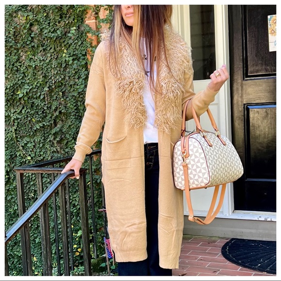 39 Most Fabulous Soft Long Viscose Blend Sweater Knit Cardigan with pockets - Picture 6 of 9